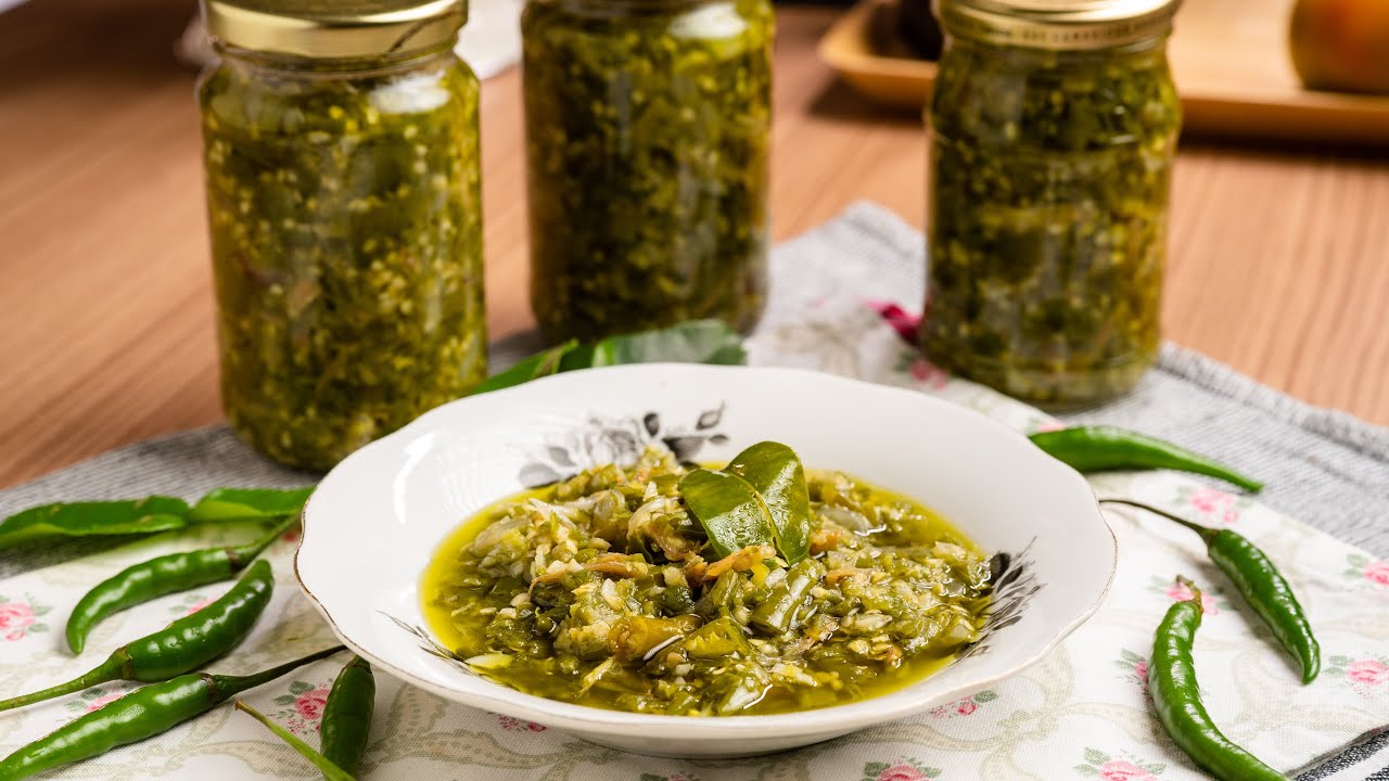 Sambal Ijo buat stock banyak-banyak