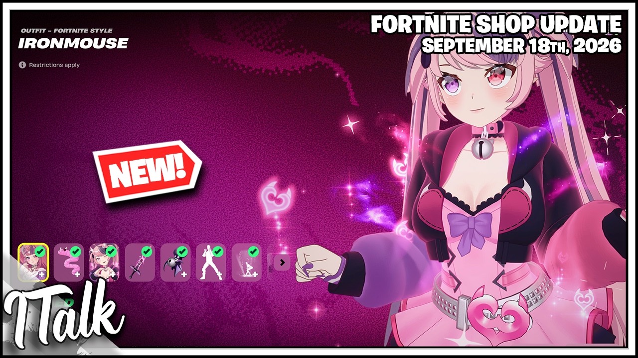 Магазин Fortnite *НОВИНКИ* IRONMOUSE И PAC-MAN В FORTNITE! [18 сентября 2026 г.] (Fortnite Глава 7)