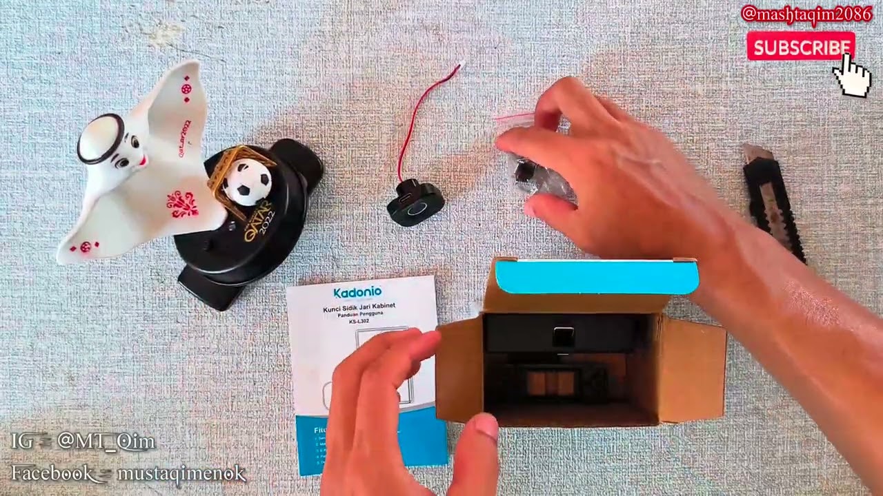 Kadonio kunci kabinet elektronik Kunci Sidik Jari Elektrik laci lemari
