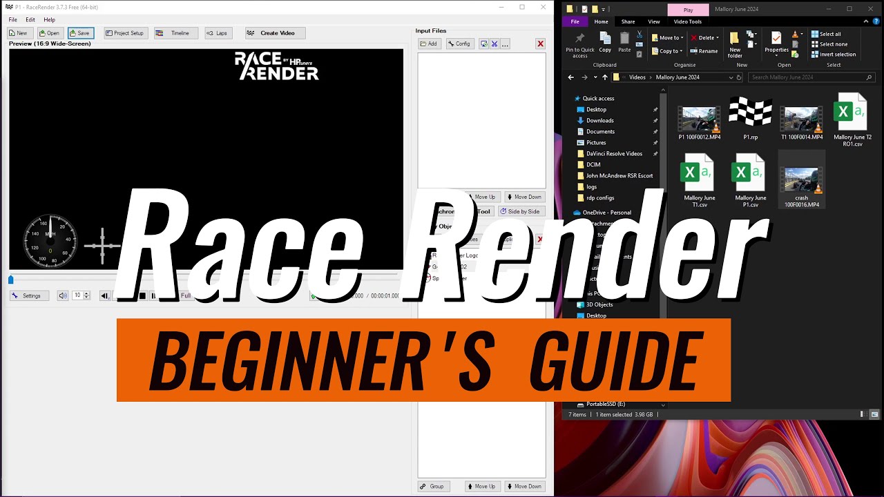 Using Race Render for Sprints and Hillclimbs - Beginners Guide