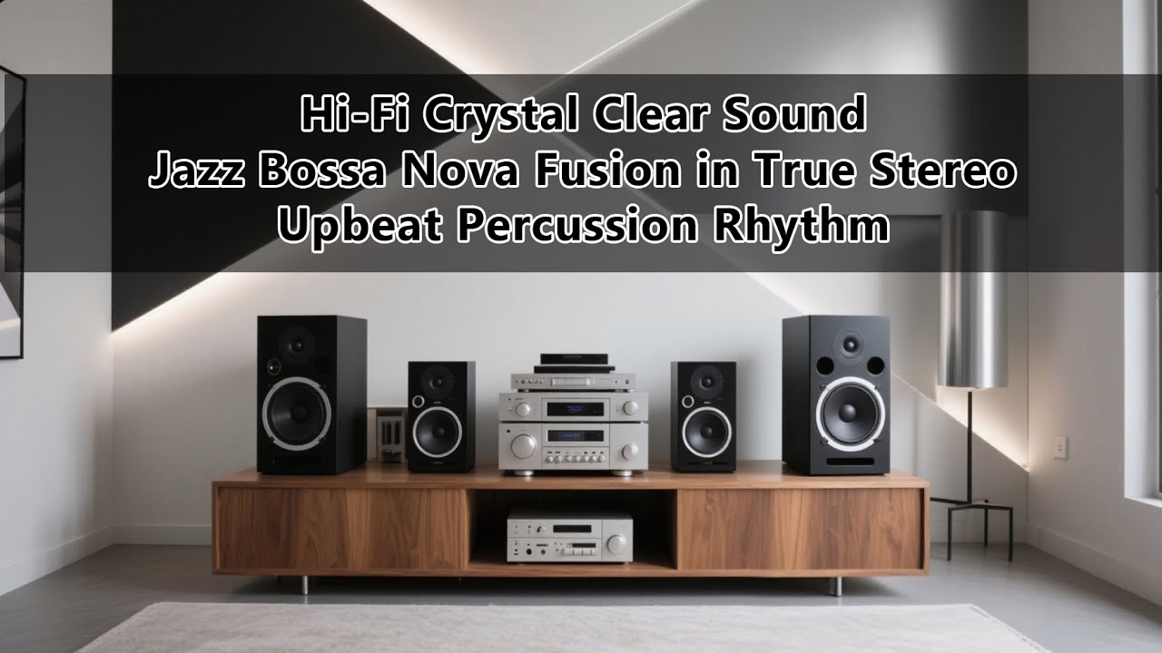 HiFi Crystal Clear Sound, Jazz Bossa Nova Fusion - True Stereo - Upbeat Percussion - Speakers Test!