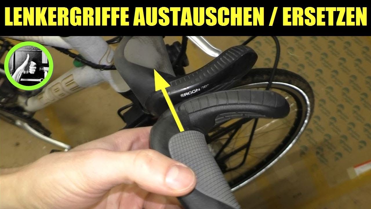Lenkergriffe Fahrrad, Fahrradgriffe, Griffe ERGON GP3 austauschen ✅ wechseln demontieren tauschen