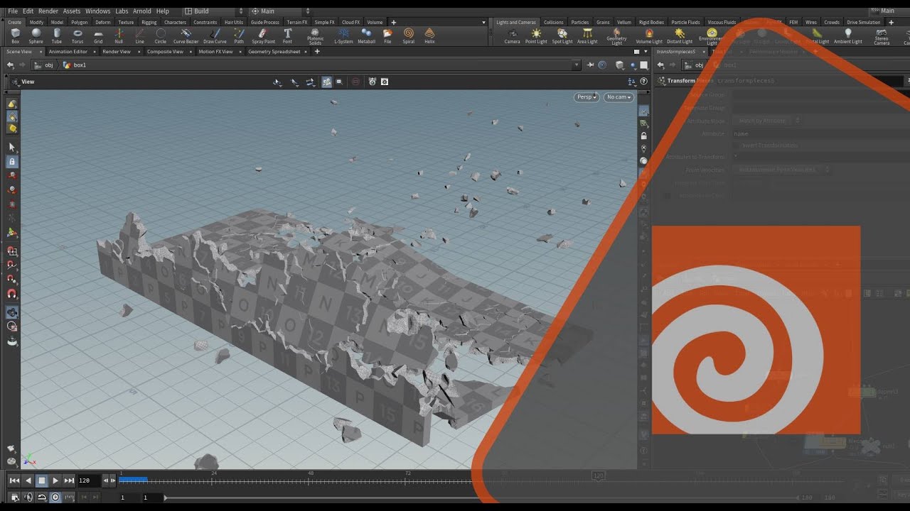 Houdini Wall Destruction  -  Tutorial