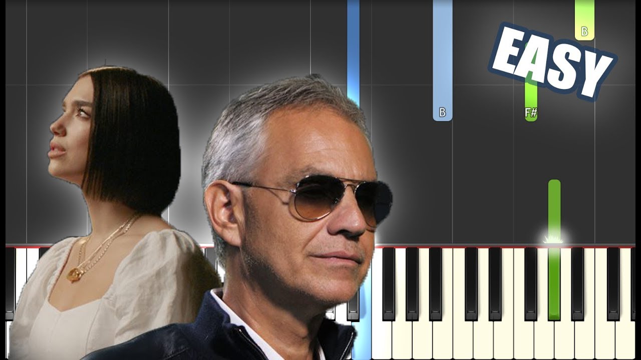 If Only - Andrea Bocelli ft. Dua Lipa | EASY PIANO TUTORIAL + SHEET MUSIC by Betacustic