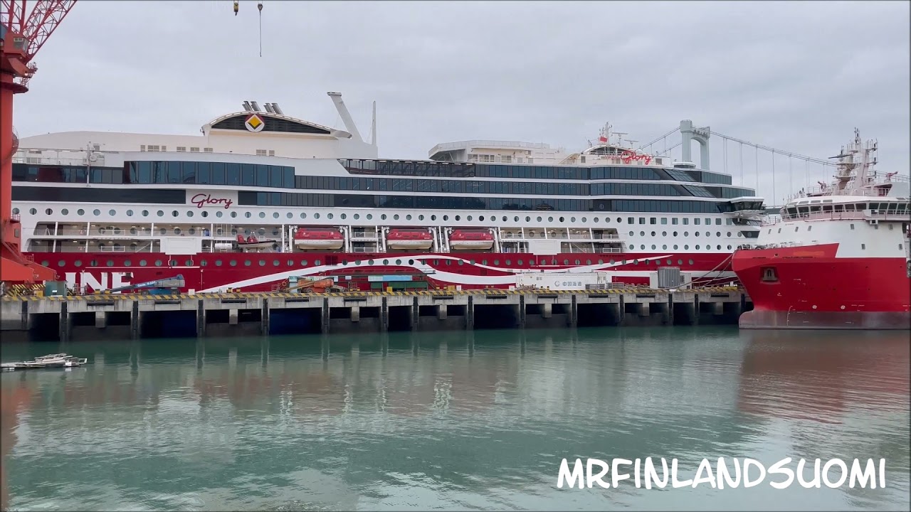 Viking Glory in Xiamen harbour China 2021 Viking Line