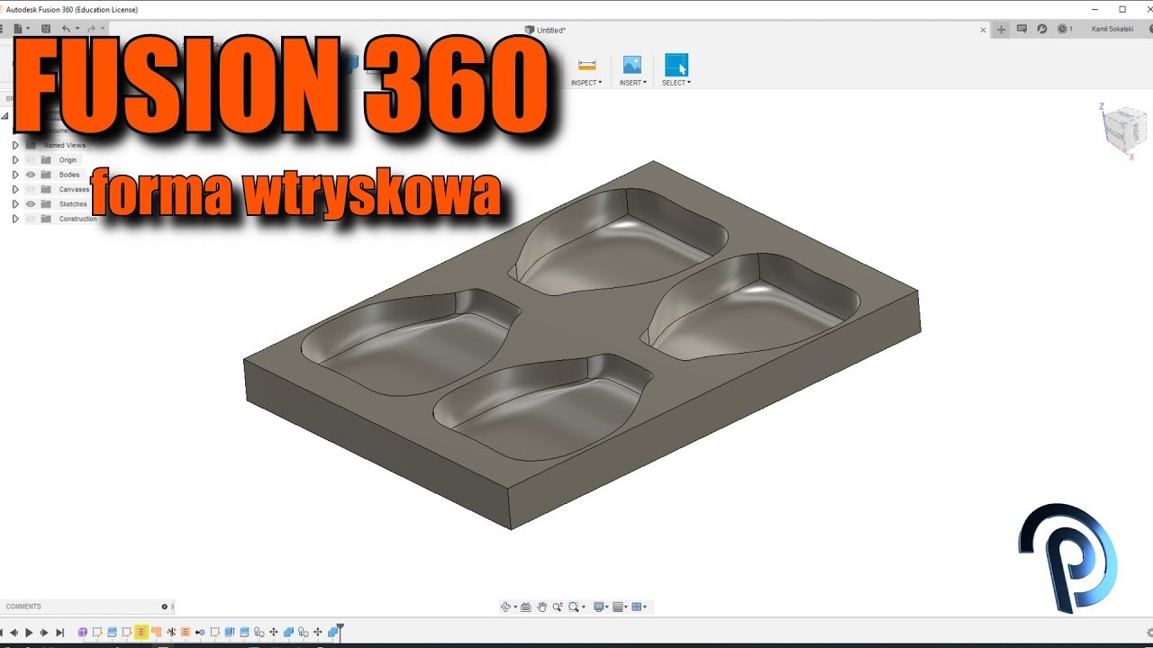Fusion 360 - jak zrobić formę wtryskową