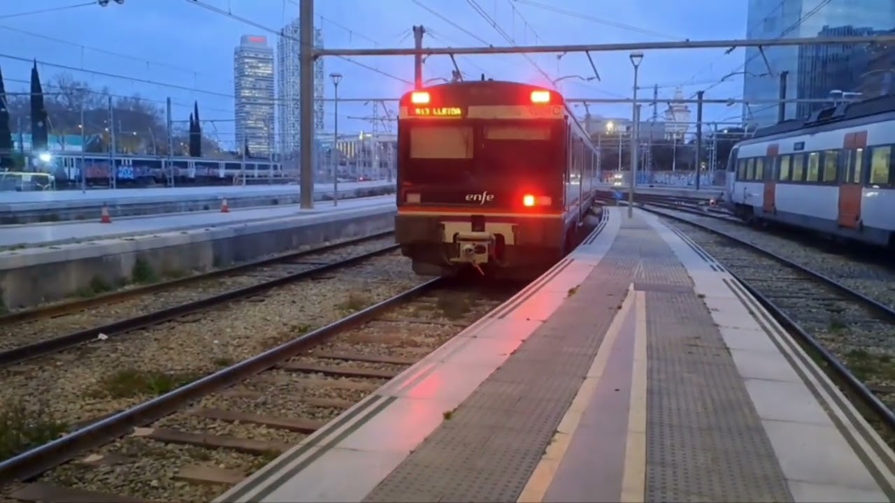 trenes en la estacion de francia
