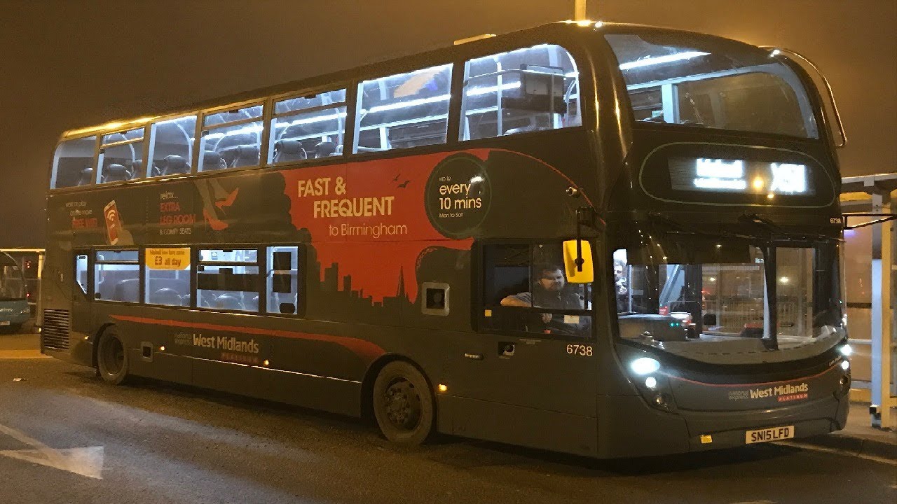 **ONBOARD** National Express West Midlands Alexander Dennis Enviro 400MMC SN15LFD 6738