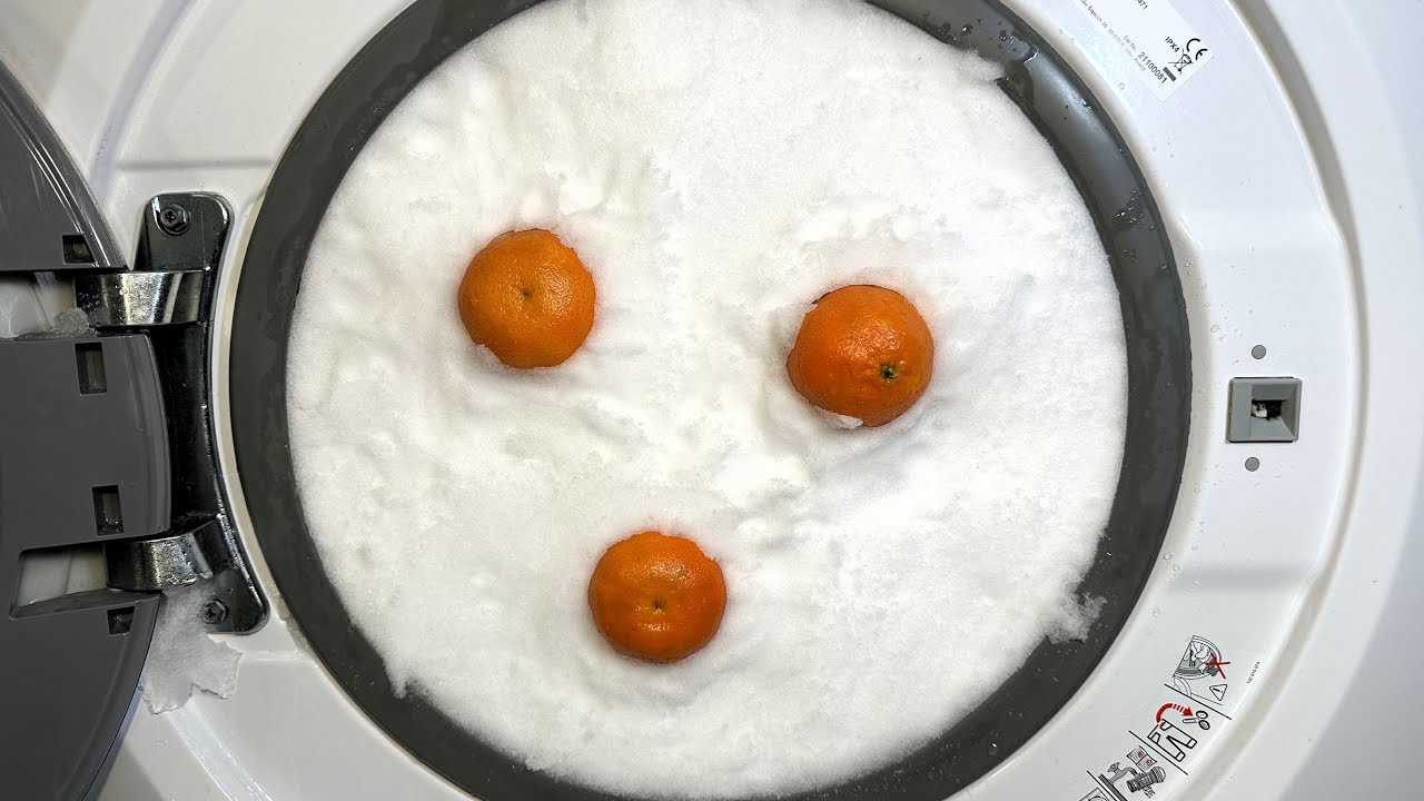 Experiment - Over-Snowing - in a Washing Machine