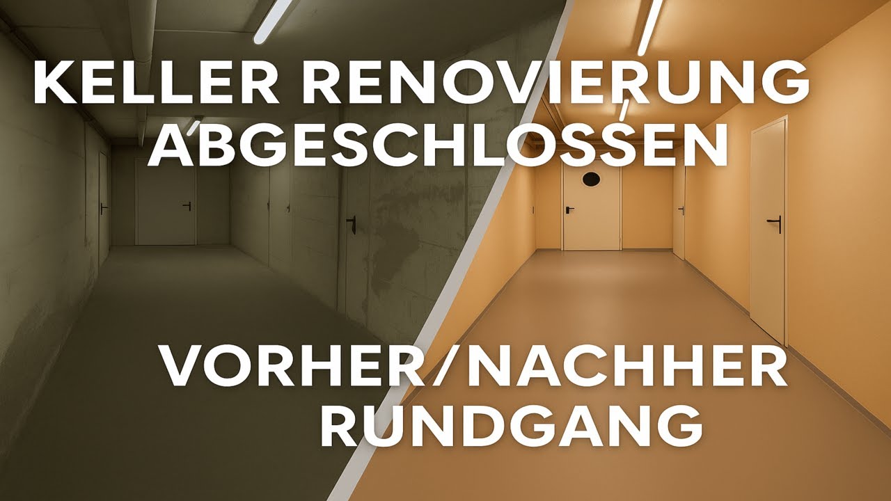 Vorher/Nachher: Keller Renovierung abgeschlossen! | Rundgang