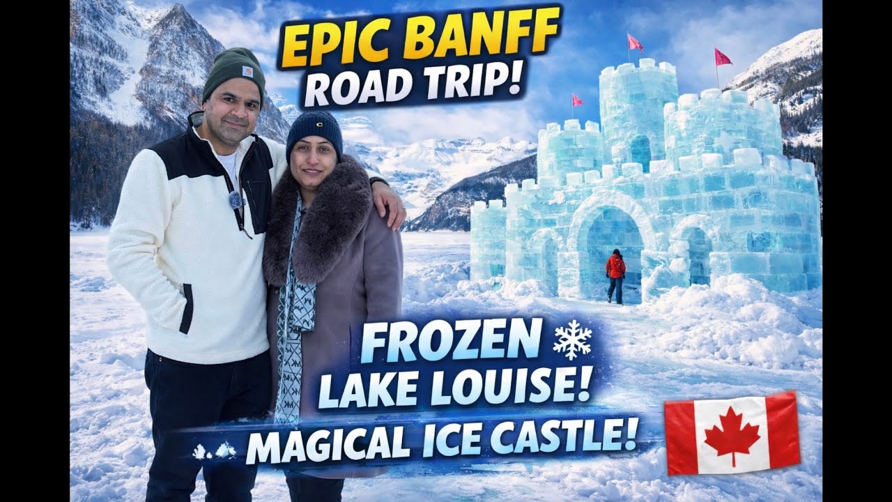 Epic Winter Road Trip to Banff & Lake Louise with Family! ❄️🚗 | Rocky Mountains | Canada Heights
