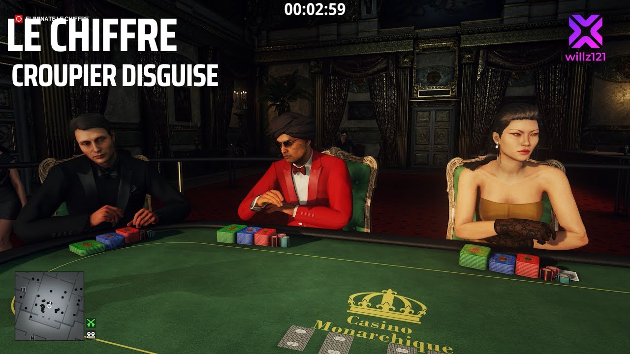 What if you are the Croupier for Le Chiffre? | HITMAN WOA | Elusive Target | SASO | Mads Mikkelsen