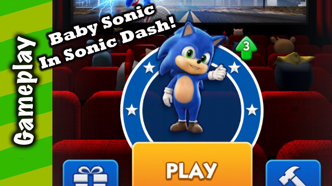 Sonic Dash - Baby Sonic Gameplay