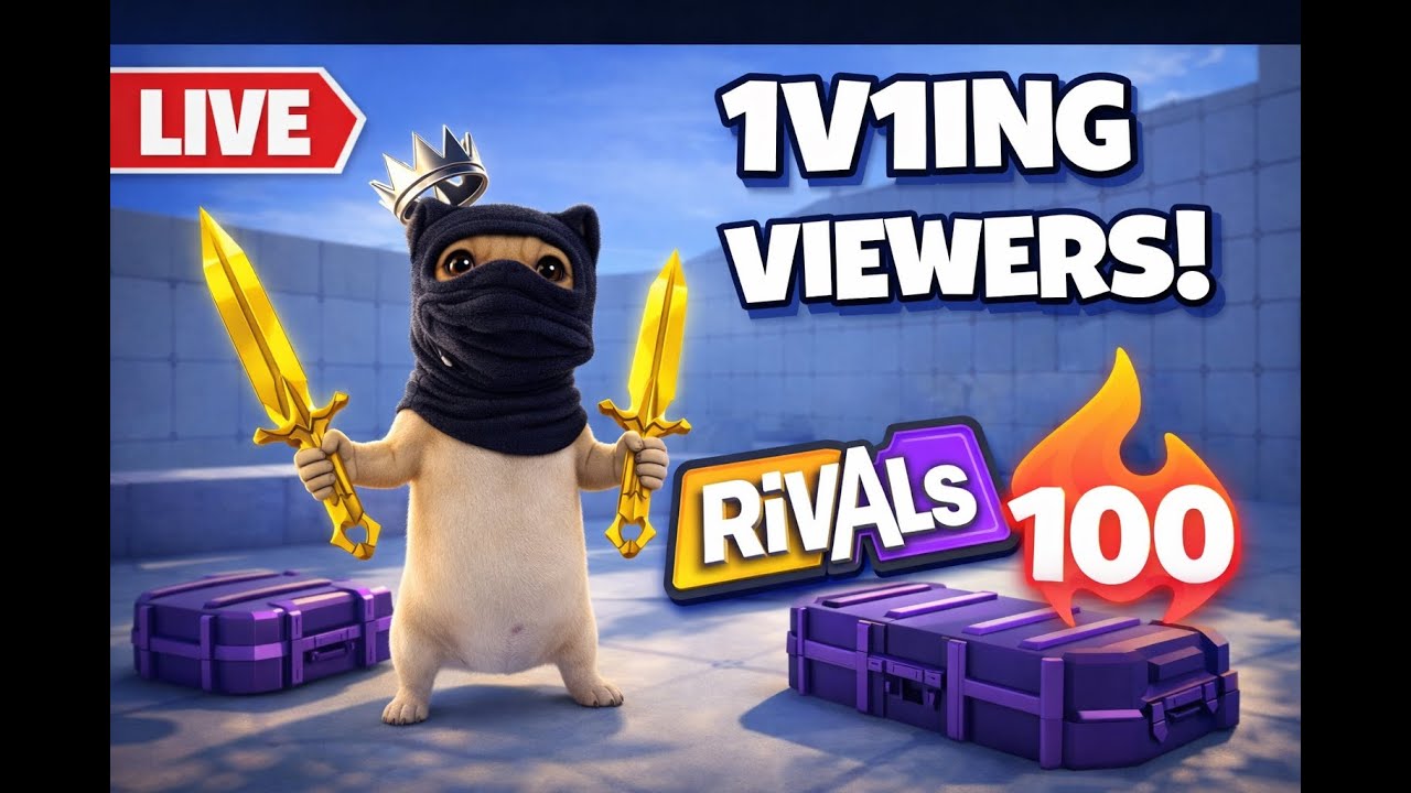 🔴LIVE 1V1ING EVERY VIEWER IN ROBLOX RIVALS...UNC btw