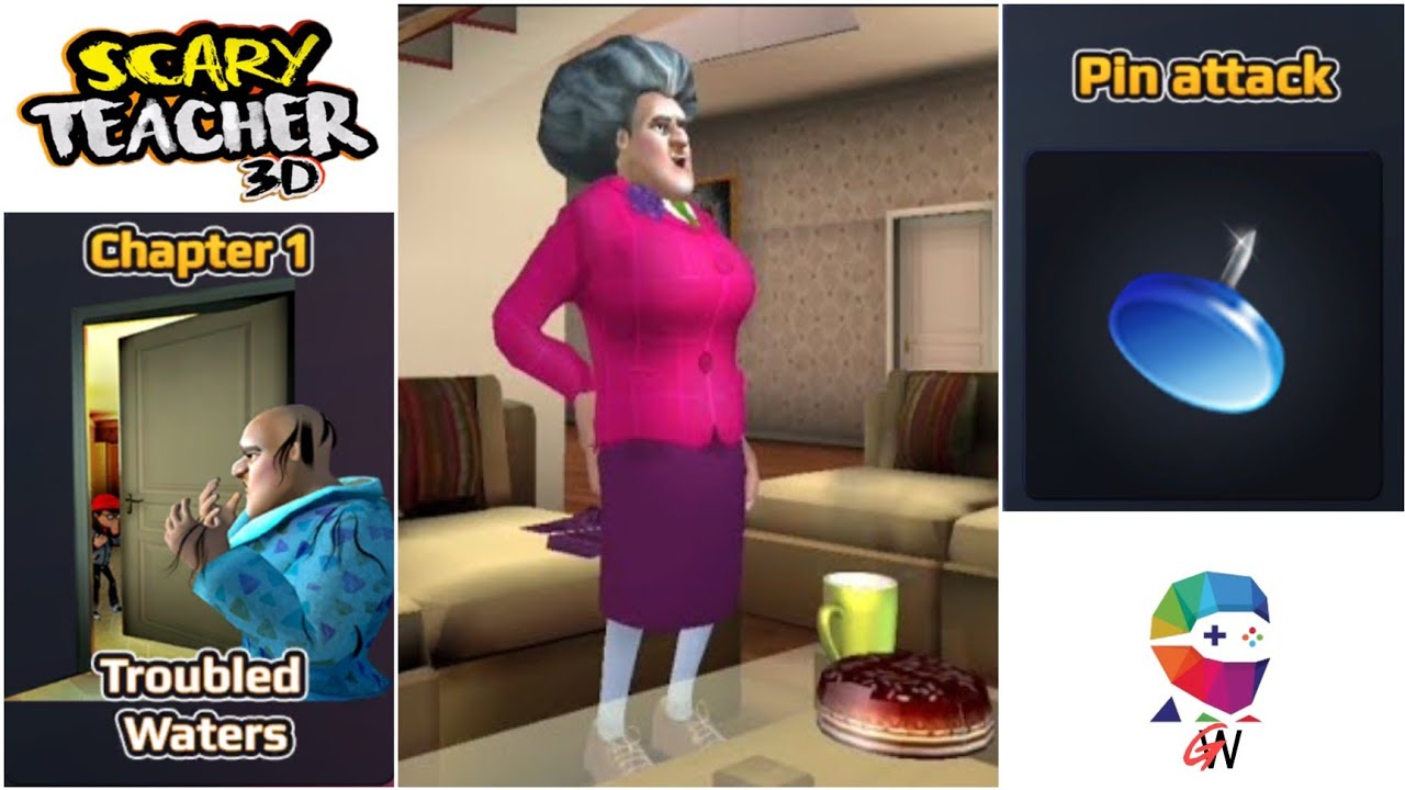 Scary Teacher 3D - Chapter 1 Troubled Water Level 5 Pin Attack