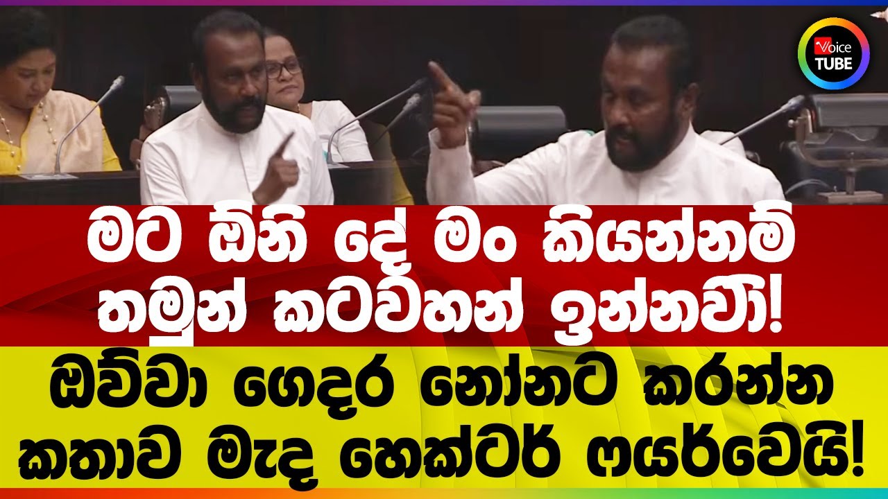 මට ඕනි දේ මං කියන්නම් තමුන් කටවහන් ඉන්නවා ඔව්වා | ගෙදර නෝනට කරන්න | කතාව මැද හෙක්ටර් ෆයර්වෙයි!