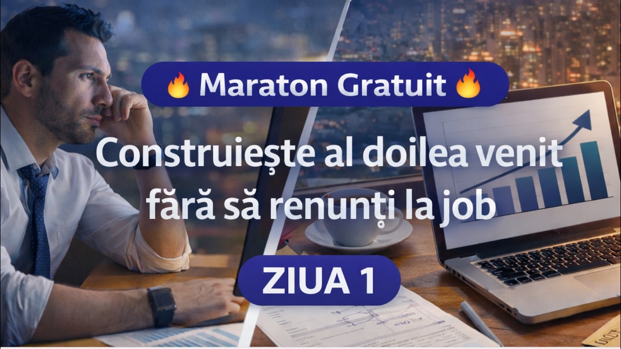 Maraton Gratuit - Construiește al doilea venit fără să renunți la job | ziua 1