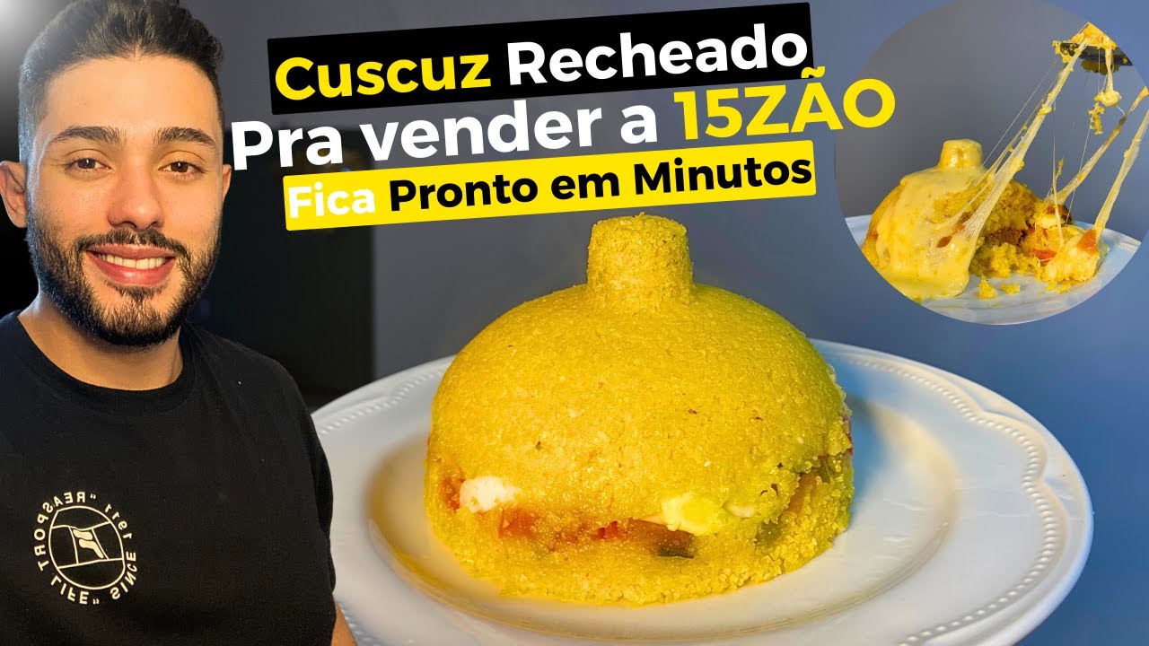 Cuscuz RECHEADO para Faturar 4 MIL por mês Trabalhando em CASA - Faça e Venda