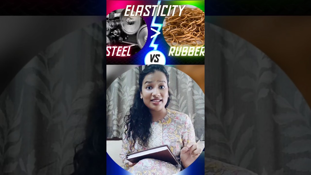 Why Steel is more elastic than rubber 😲🤯?? #gatecivil #steel #som #fyp #ytshort