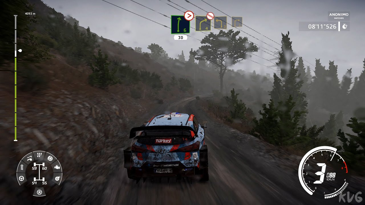 WRC 9 FIA World Rally Championship - Rally Turkey - Dynamic Weather Gameplay (PC HD) [1080p60FPS]