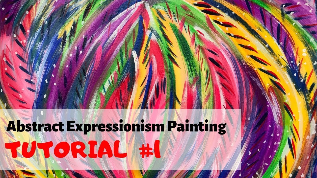 Abstract Expressionism Painting Tutorial #1 @ Art Teacher Belle
