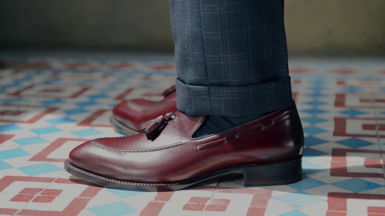 Beckett Simonon - Bernard Tassel Loafers in Bordeaux. #BeckettSimonon