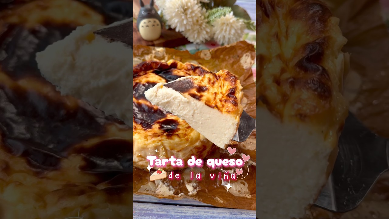 Con solo 5 ingredientes tienes una tarta de queso de la vi&ntilde;a como esta #recetas #recetasfaciles