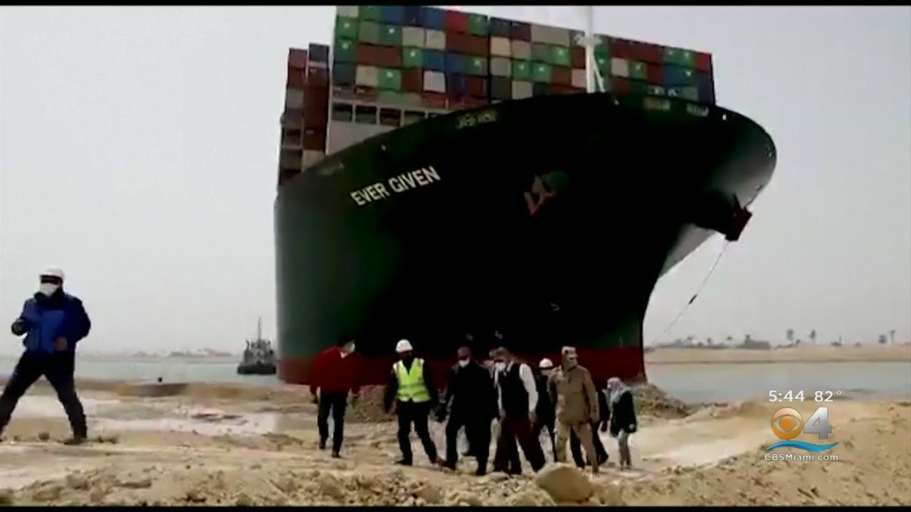 Evergiven Ship Stuck On Suez Canal
