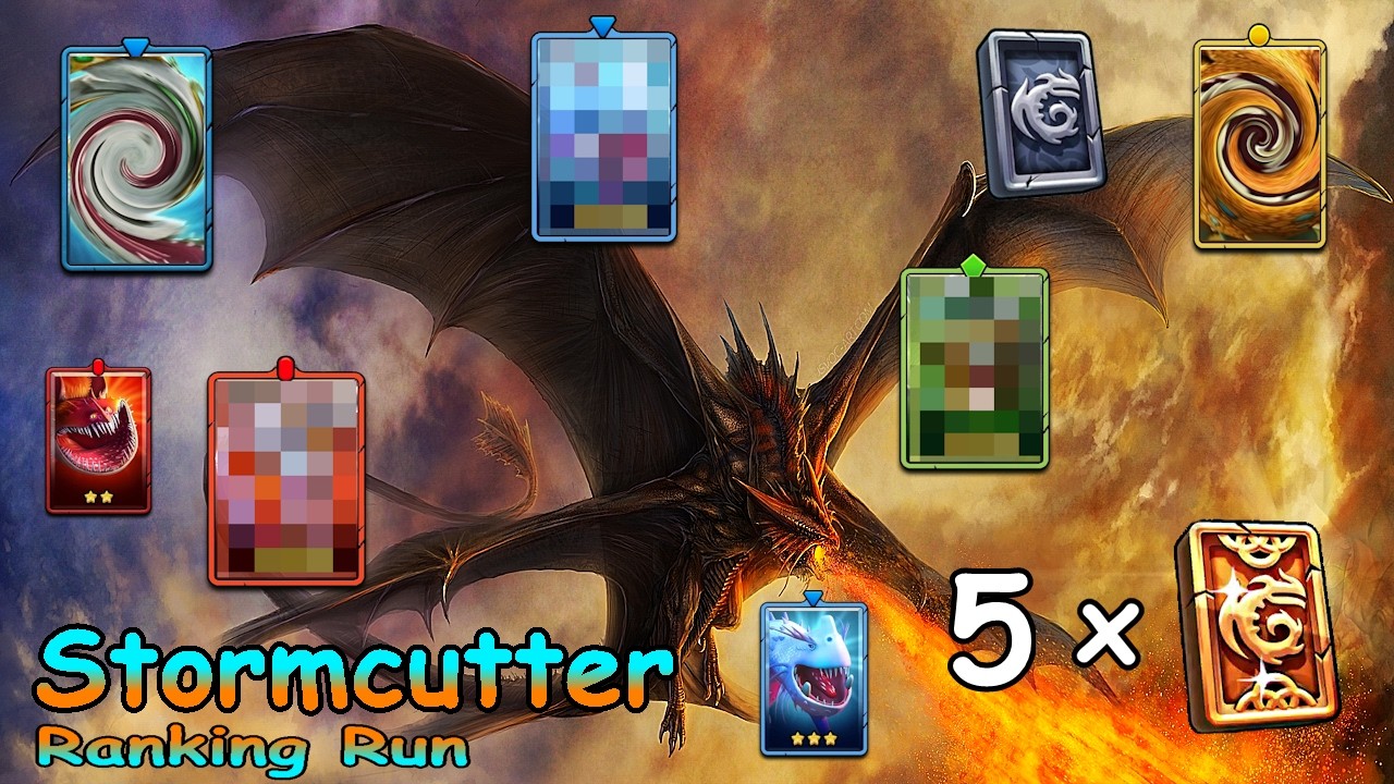 Dragons: Titan Uprising / Stormcutter Ranking Run / Full Battle / BP 8600+ / (HTTYD)