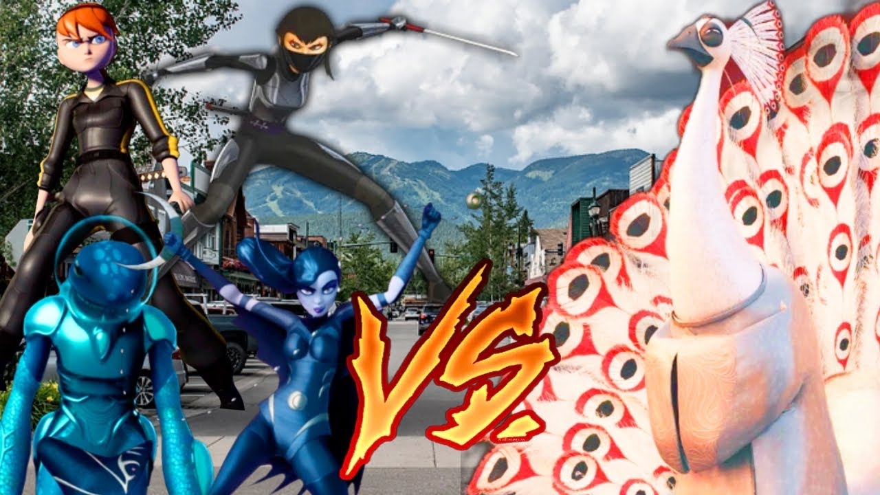 Karai April Mona Lisa And Shinigami vs Lord Shen