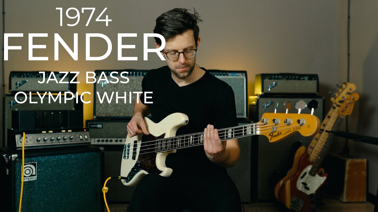 Fender Jazz bass 1974 Olympic White