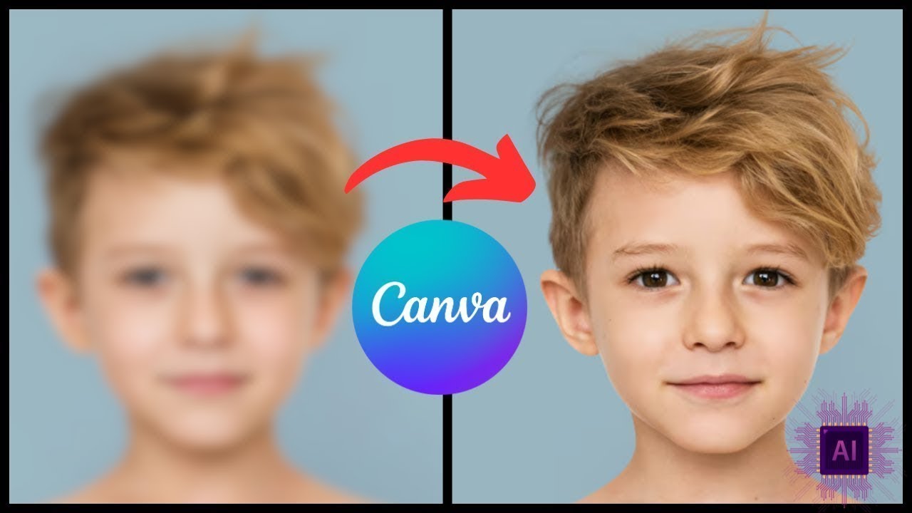 How to remove blur from image ｜ Enhancing Image Clarity with Canva AI