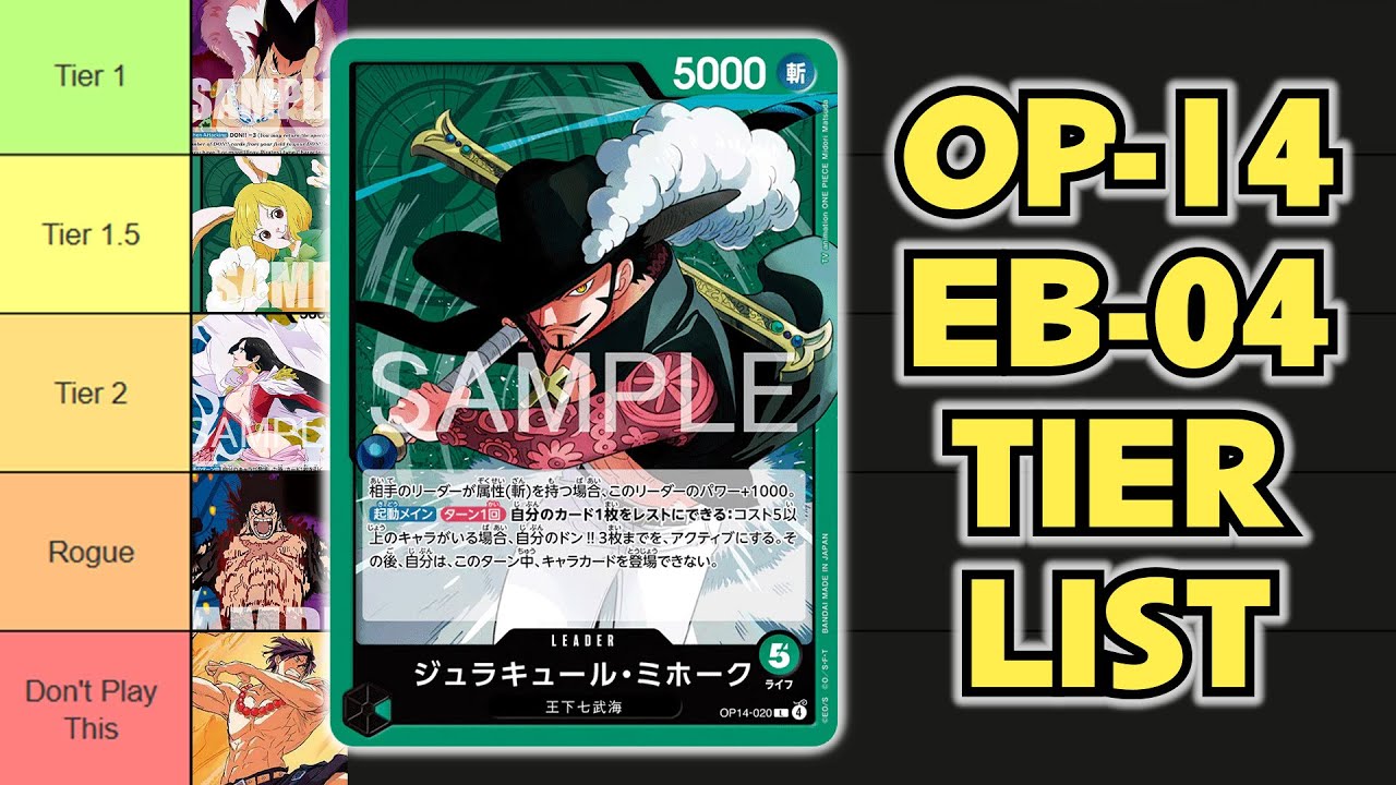 *OP14/EB04* Рейтинг карточной игры One Piece