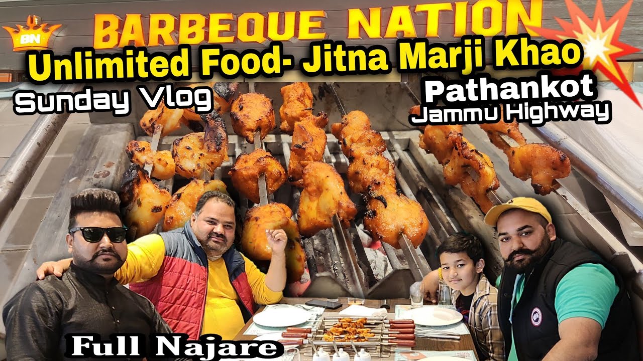 Pet fatt gya kha-kha ke 😱 at BARBEQUE NATION PATHANKOT 😜