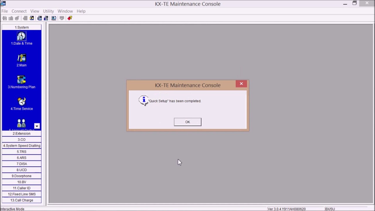 KX-TES824 QUICK SETUP - PART 2- برمجة سنترال باناسونيك عمليا  من الكومبيوتر