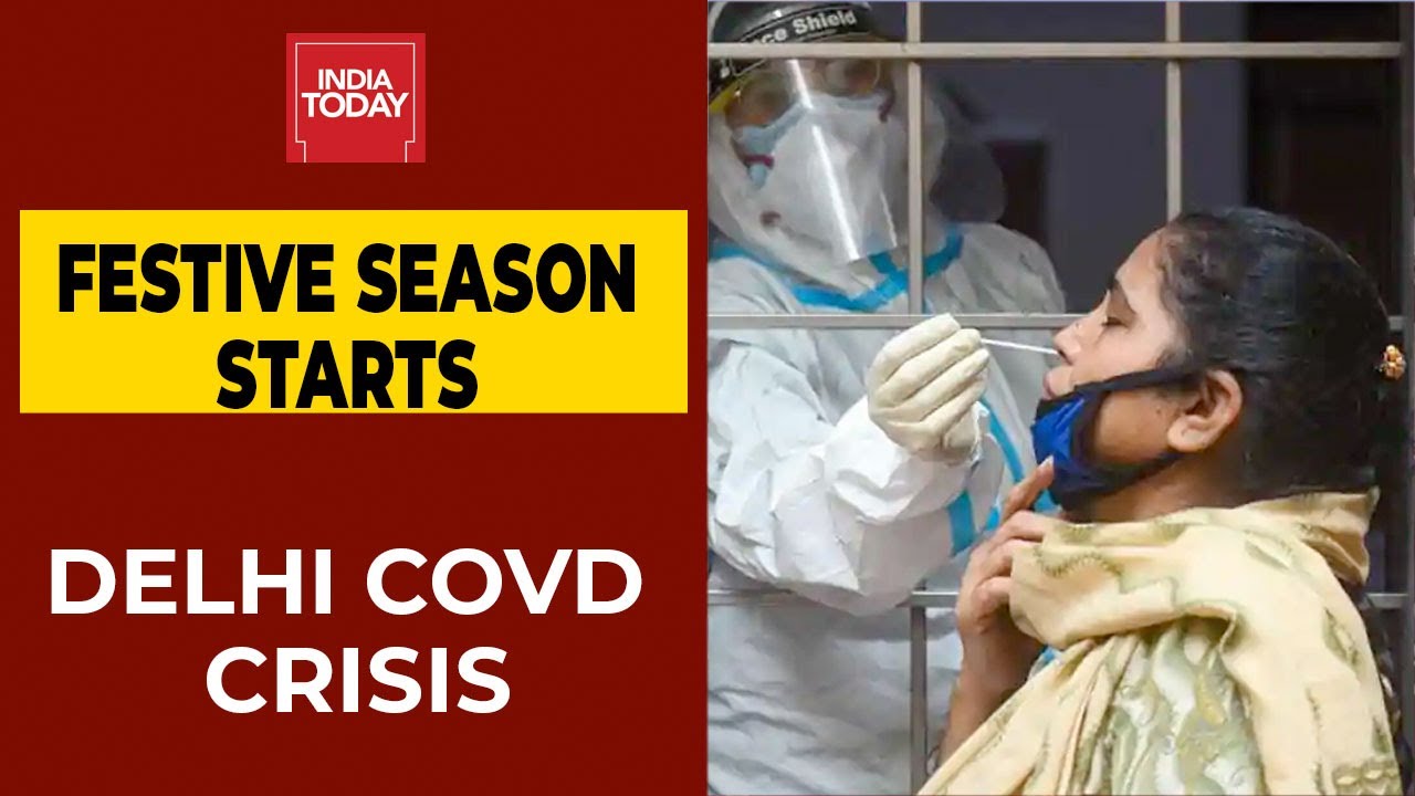 Delhi Markets Crowded Despite Spike Of Over 5,000 Daily Covid Cases
