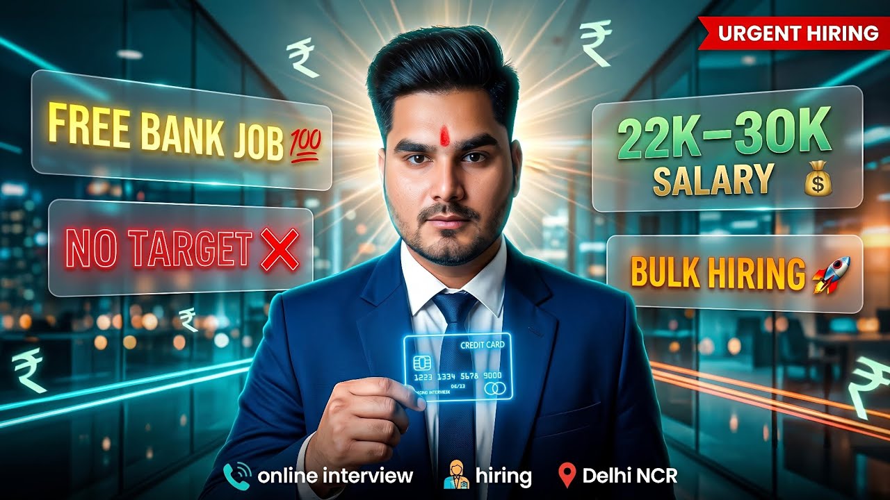 FREE Bank Job 2026 💯 | No Target ❌ | 12th Pass | 30K Salary 💰 | Direct Hiring 🔥