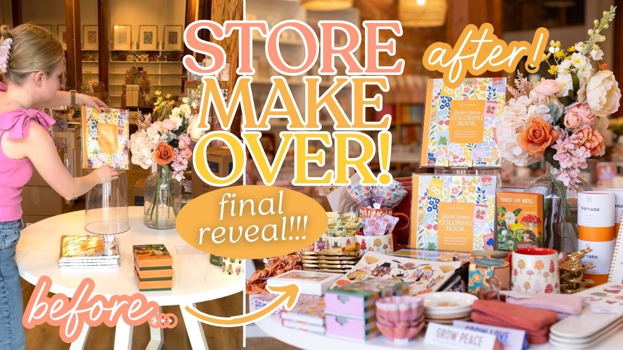 BEFORE and AFTER: Redesign my Stationery Store with Me! Redoing Displays to Increase Sales! #diml