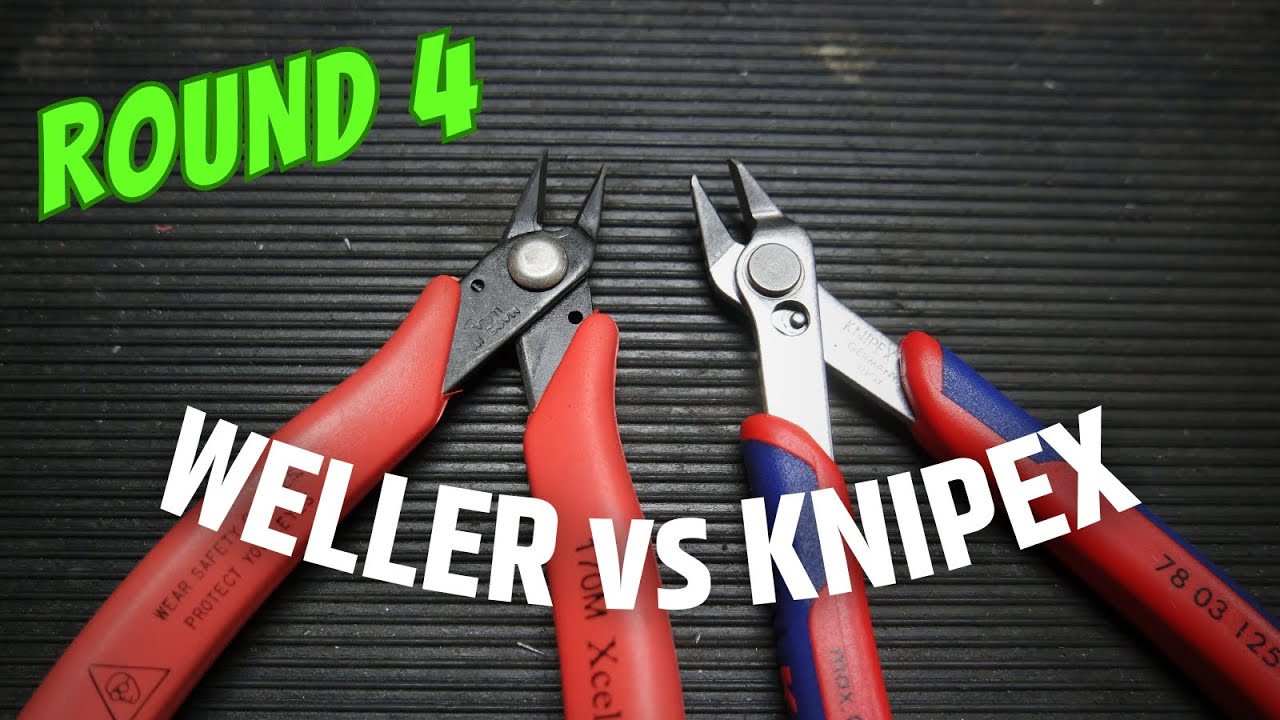 Flush-Cutter Face-Off! Round 4: Weller Xcelite Vs Knipex - Flush-cut Pliers Showdown & Tool Review
