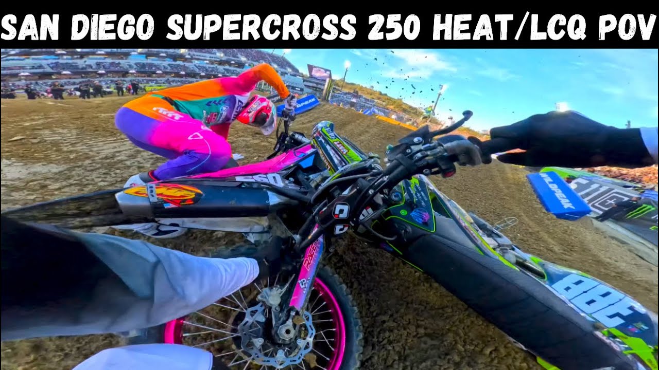 HEAT & LCQ CRASH! How NOT to Make the Main Event at San Diego Supercross with Brandon Ray GoPro POV