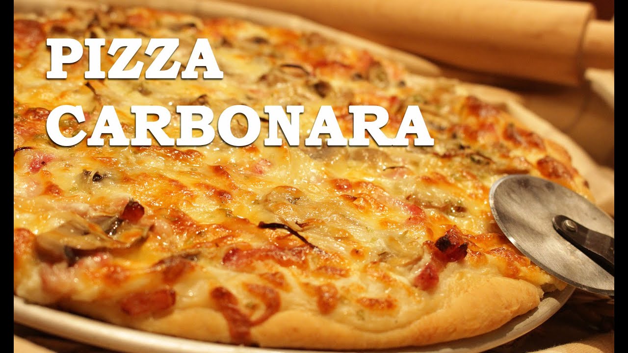 Pizza Carbonara con Auténtica Masa Casera