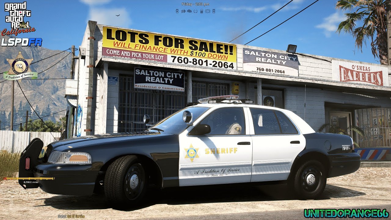 GTA V - LSPDFR 0.4.9🚔 - LA Revo - LASD Sheriff Patrol - 2006 CVPI - Shots Fired - 4K