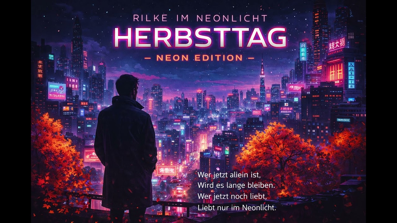 „Herbsttag – Neon Edition (Rilke im Future City)“