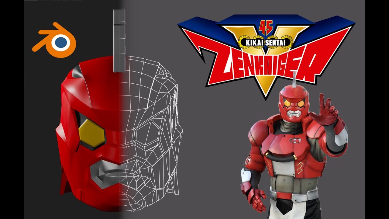 3D Modeling Juran Helmet [ZENKAIGER] SpeedRun