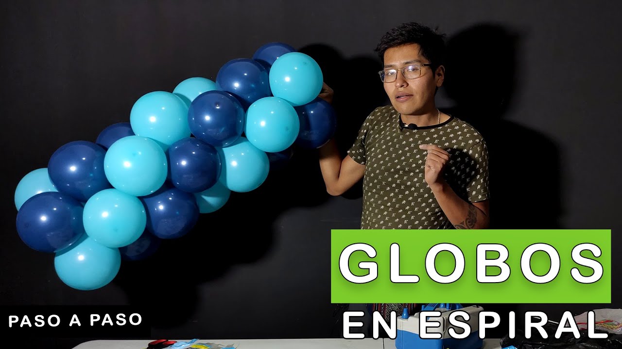 GLOBOS en ESPIRAL 🎈 columna de globos