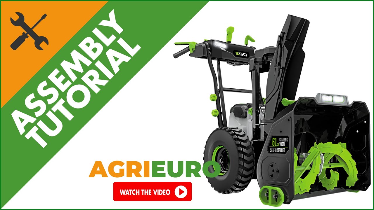 EGO SNT 2400E Battery-powered Snow Blower - 56V - 7.5 Ah - Assembly tutorial