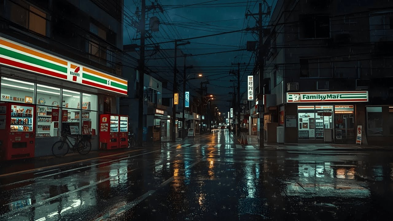 Tokyo After Midnight 🌙 Lofi Rain for Sleep, Study, Relax
