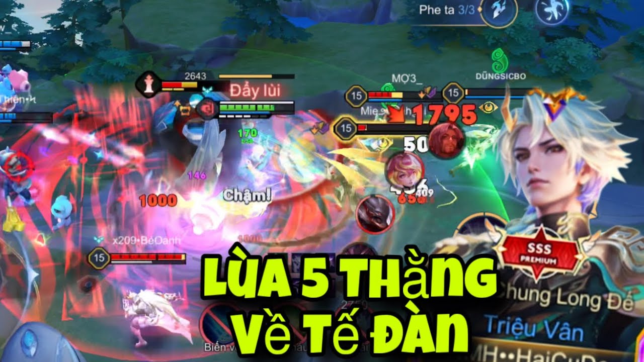 Triệu Vân Lùa 5 Thằng Về Hẳn Tế Đàn Trong Bất Lực