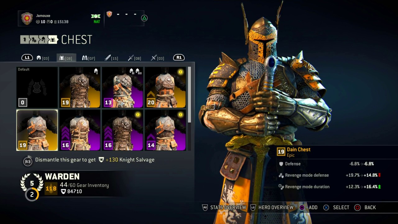 Warden reputation 5 epic gear