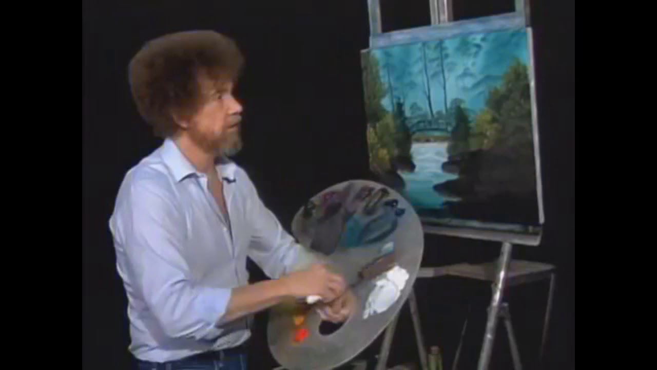 Bob Ross Tapping With Knife & Brush ASMR